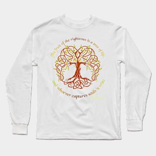 Tree of Life Proverbs 11:30 Long Sleeve T-Shirt